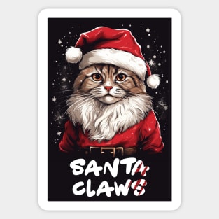 Santa Claws Sticker